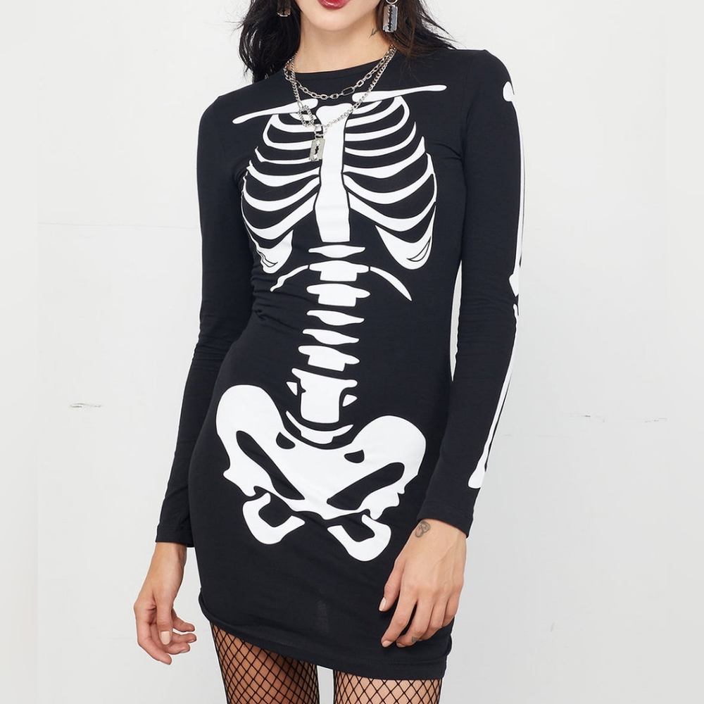 Sold out - NWOT Skeletus Mini Jersey Dress